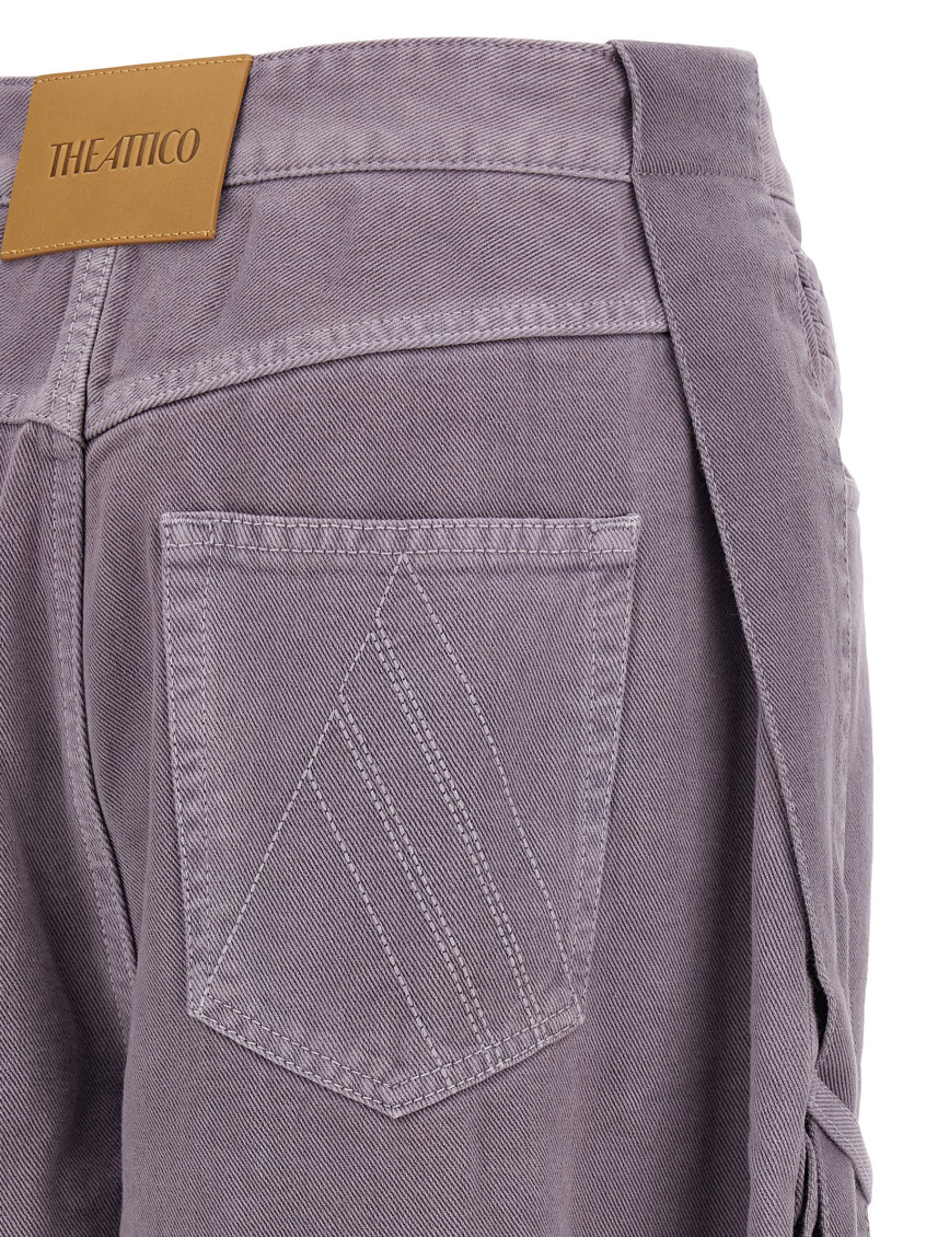 Garment-Dyed Jeans Purple