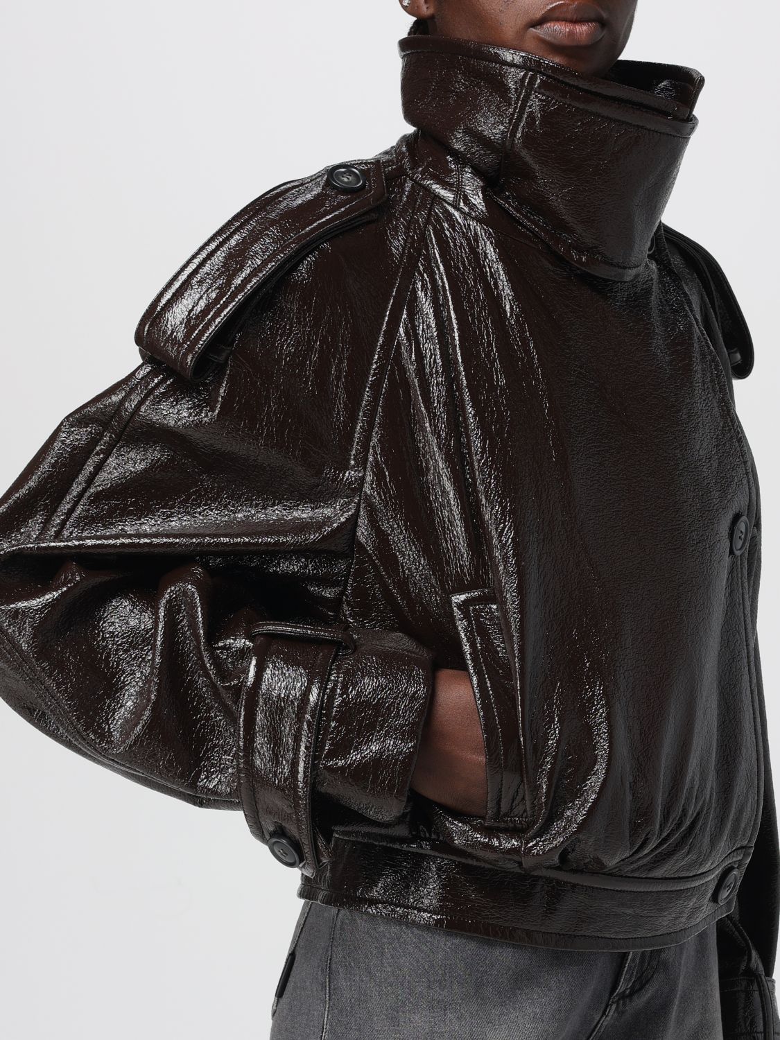 Jacket Woman color Dark
