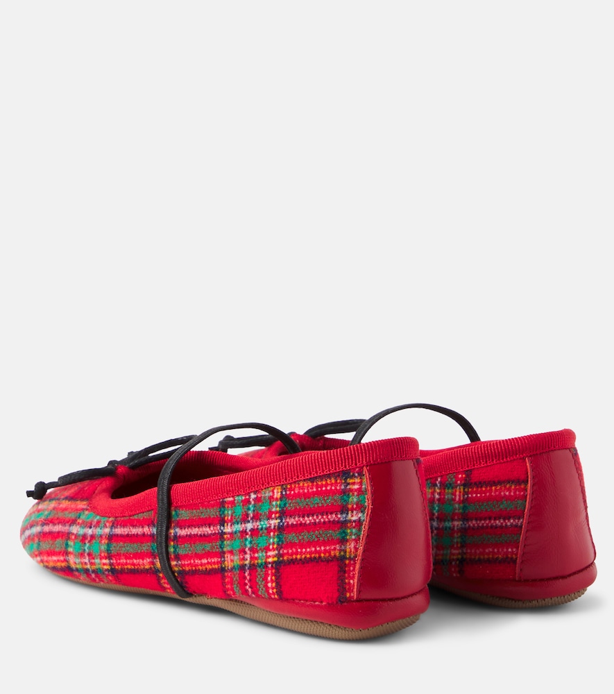 PèPè Lana plaid ballet flats