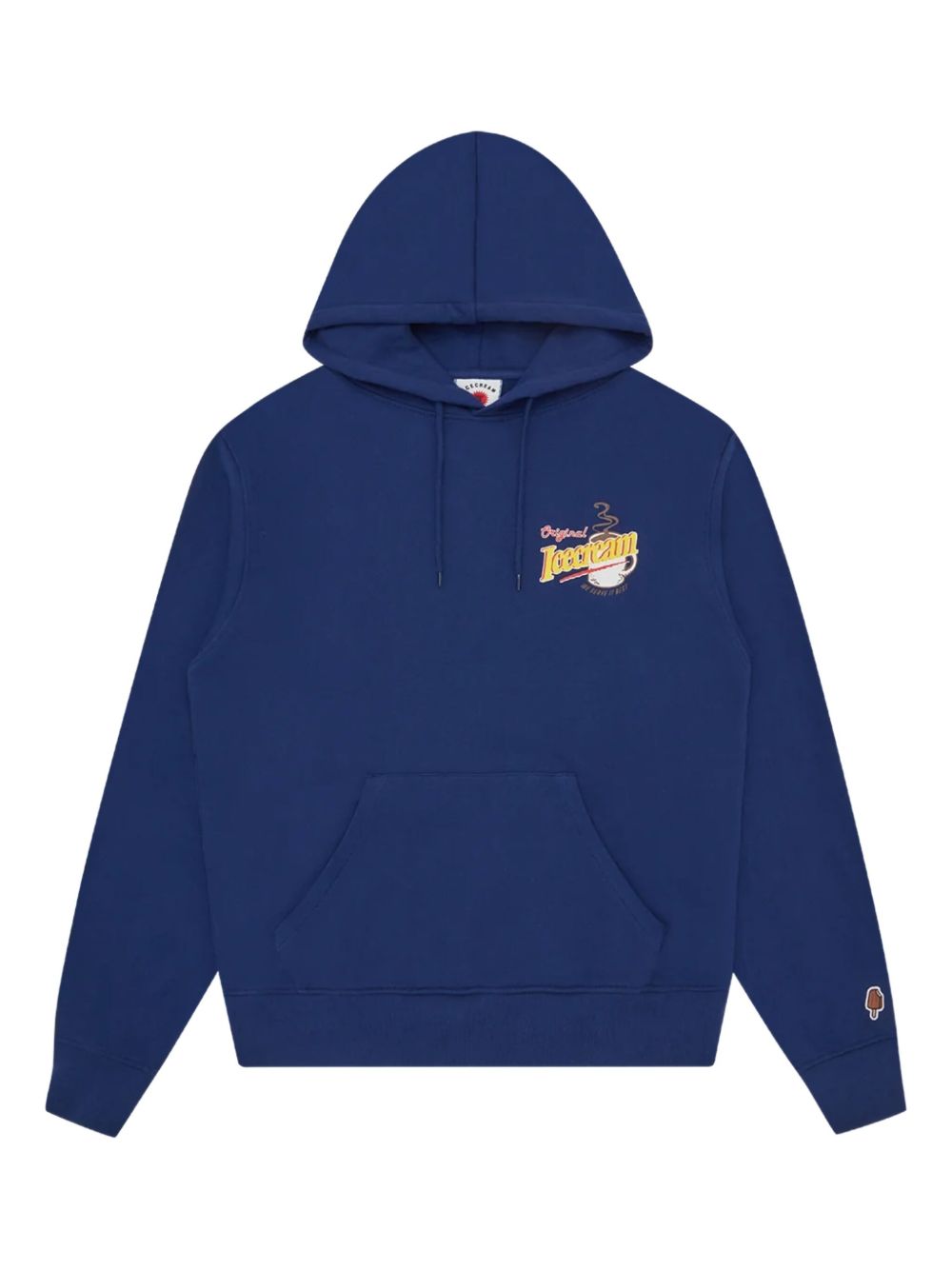 Graphic-print hoodie - Blue