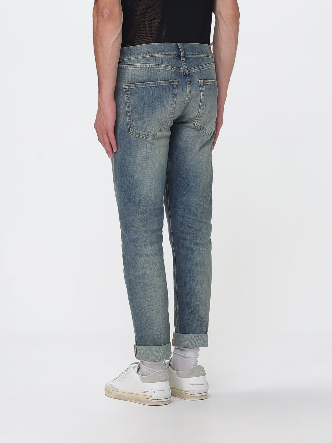 Pants Men color Blue