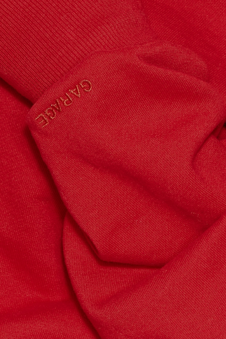 SoftTerry™ Rib Off Shoulder Sweater - Red - Women Clothing