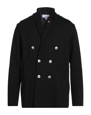 Man Cardigan Black Size L Wool