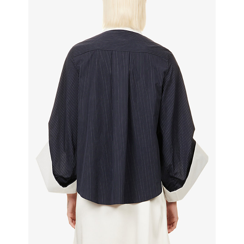 Womens Intention Pin-Stripe Cotton Shirt
