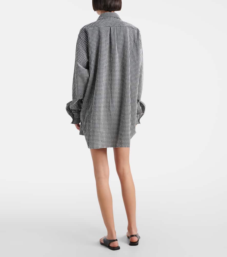 Gingham oversized shirt