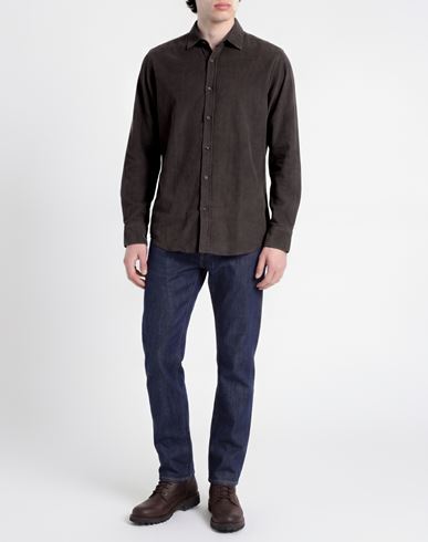R3d Wöôd Man Shirt Taupe Size M Cotton