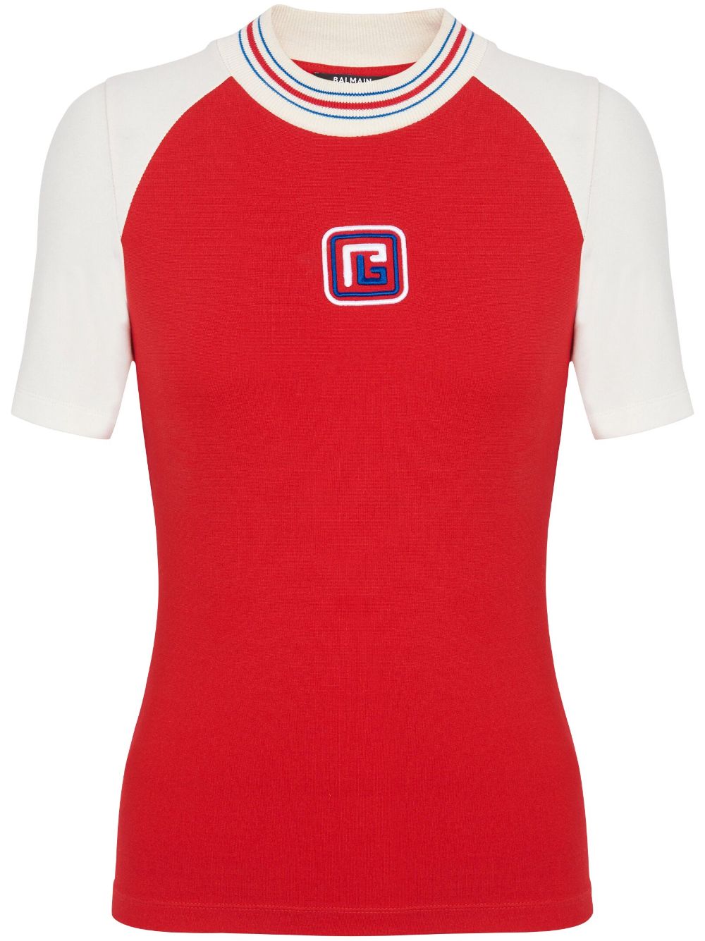 PB embroidered short-sleeve T-shirt - MDZ