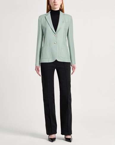 Woman Blazer Sky blue Size 6 Cotton