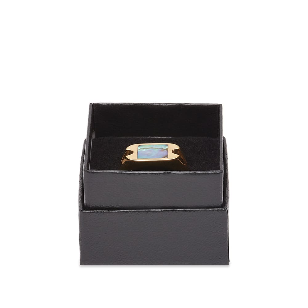 Men's Danny Signet Ring in Gold/Abalone