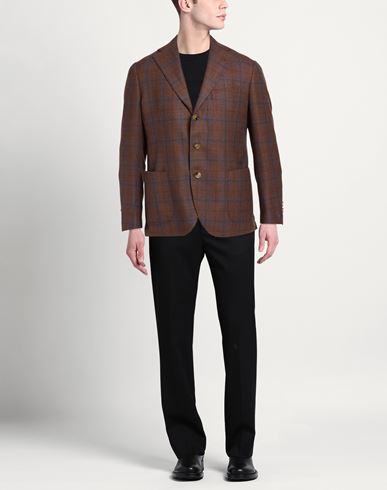 Man Blazer Brown Size 3XL Virgin Wool, Cashmere