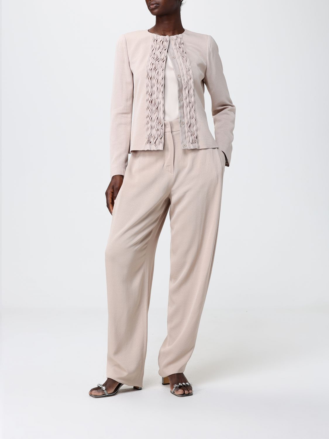Pants Woman color Beige