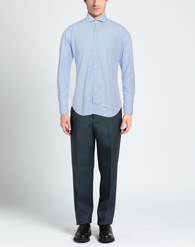 Tintoria Mattei 954 Man Shirt Light blue Size 15 ¾ Cotton