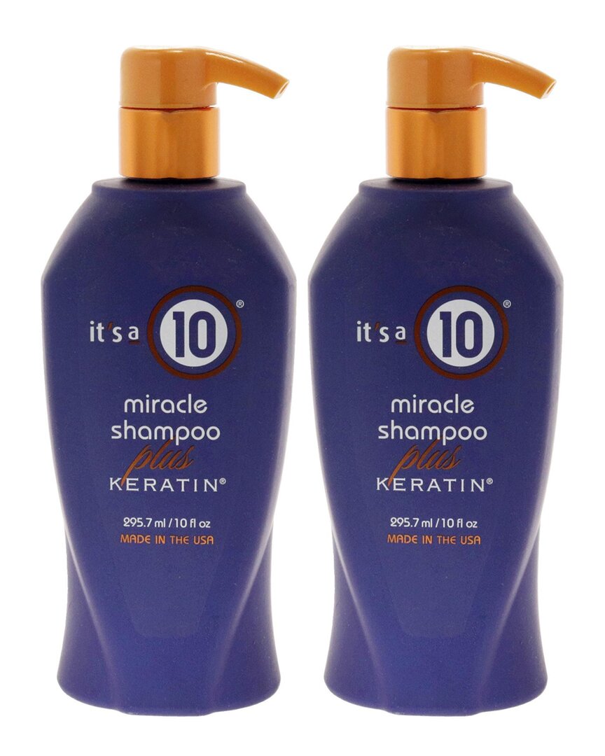 It's A 10 Unisex 10Oz Miracle Shampoo Plus Keratin - Pack Of 2