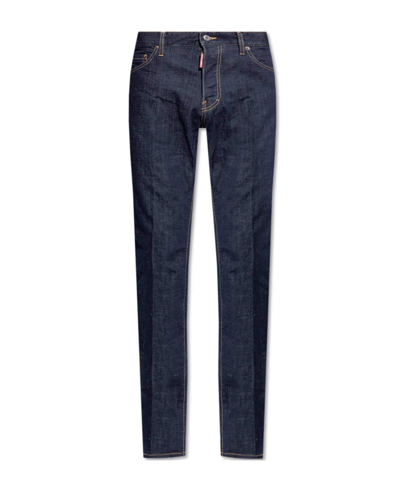 Panelled slim-cut jeans