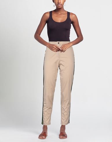 Woman Pants Beige Size XS Cotton, Polyamide, Elastane