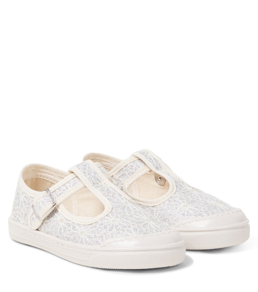 PèPè Embroidered slip-on shoes