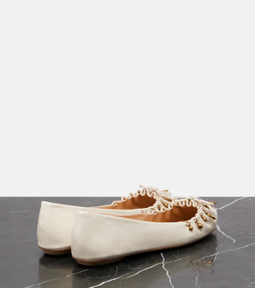 Chloé Chloé Charms leather ballet flats
