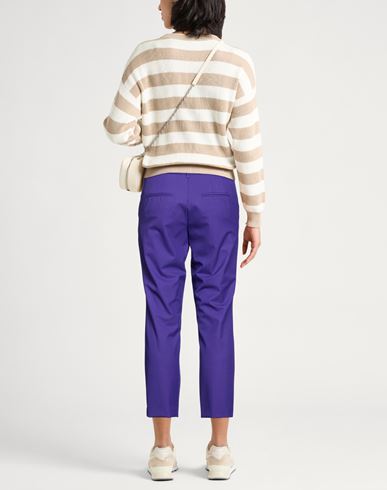 Woman Pants Purple Size 6 Polyester, Viscose, Elastane