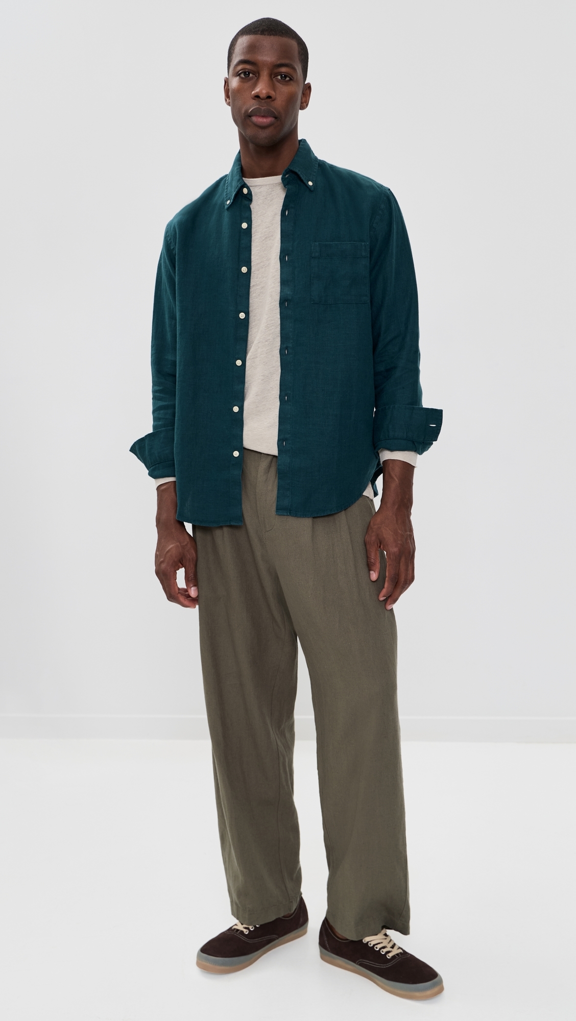 Linen Playa Shirt Dusk