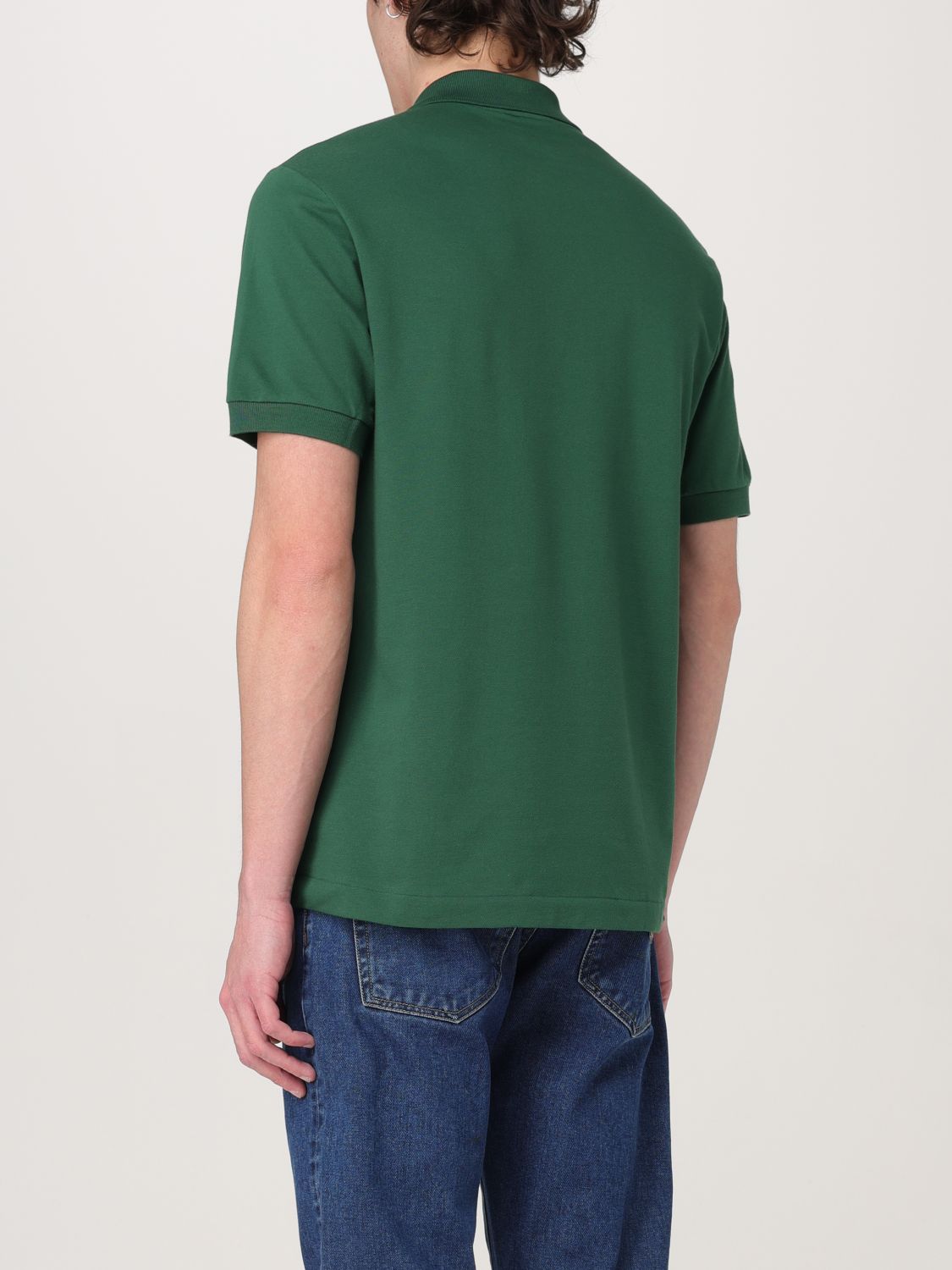 Polo Shirt Men color Forest Green