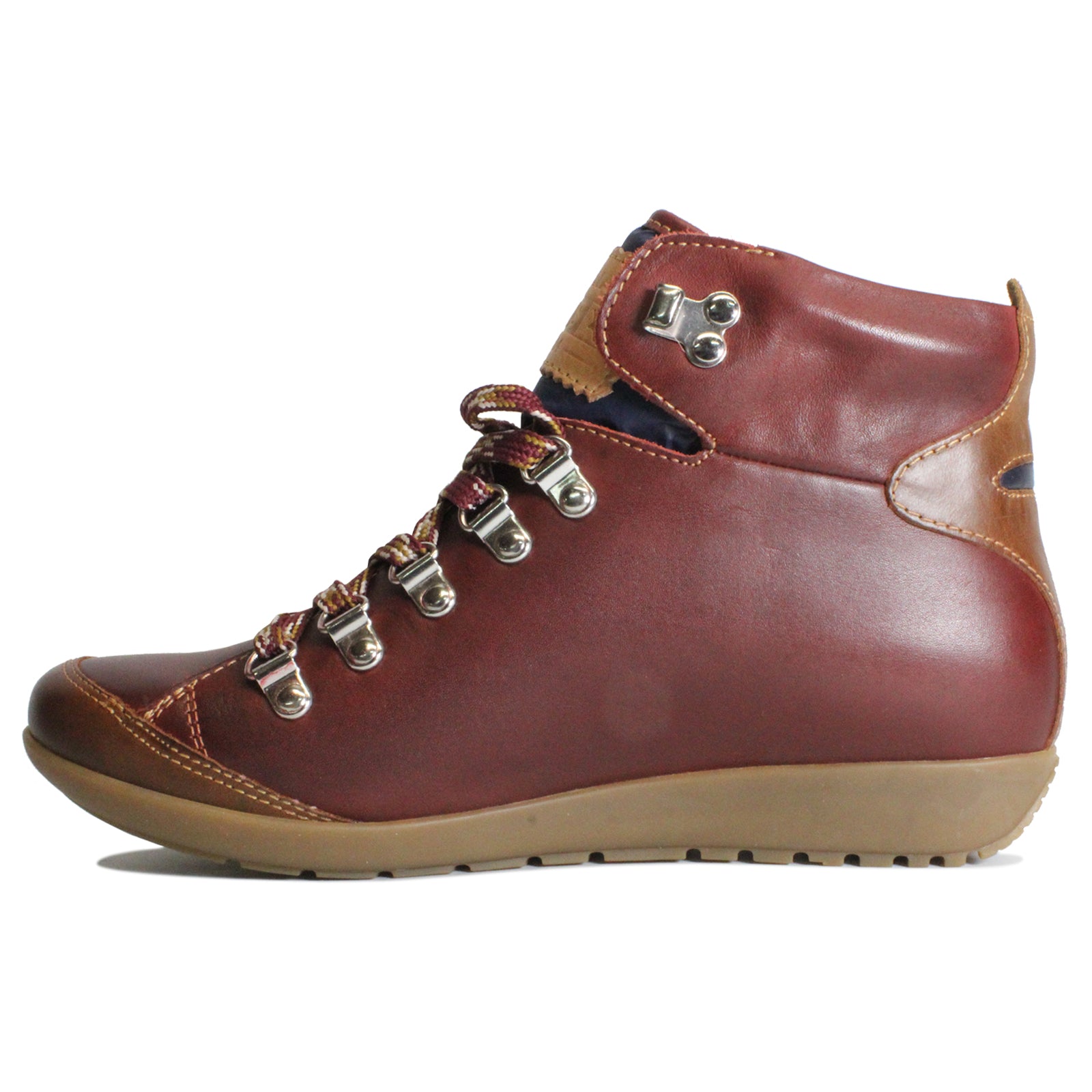 Pikolinos Lisboa W67 Leather Women's Ankle Boots - Arcilla - Size:UK 7-7.5