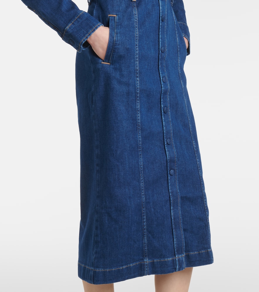 Denim shirt dress