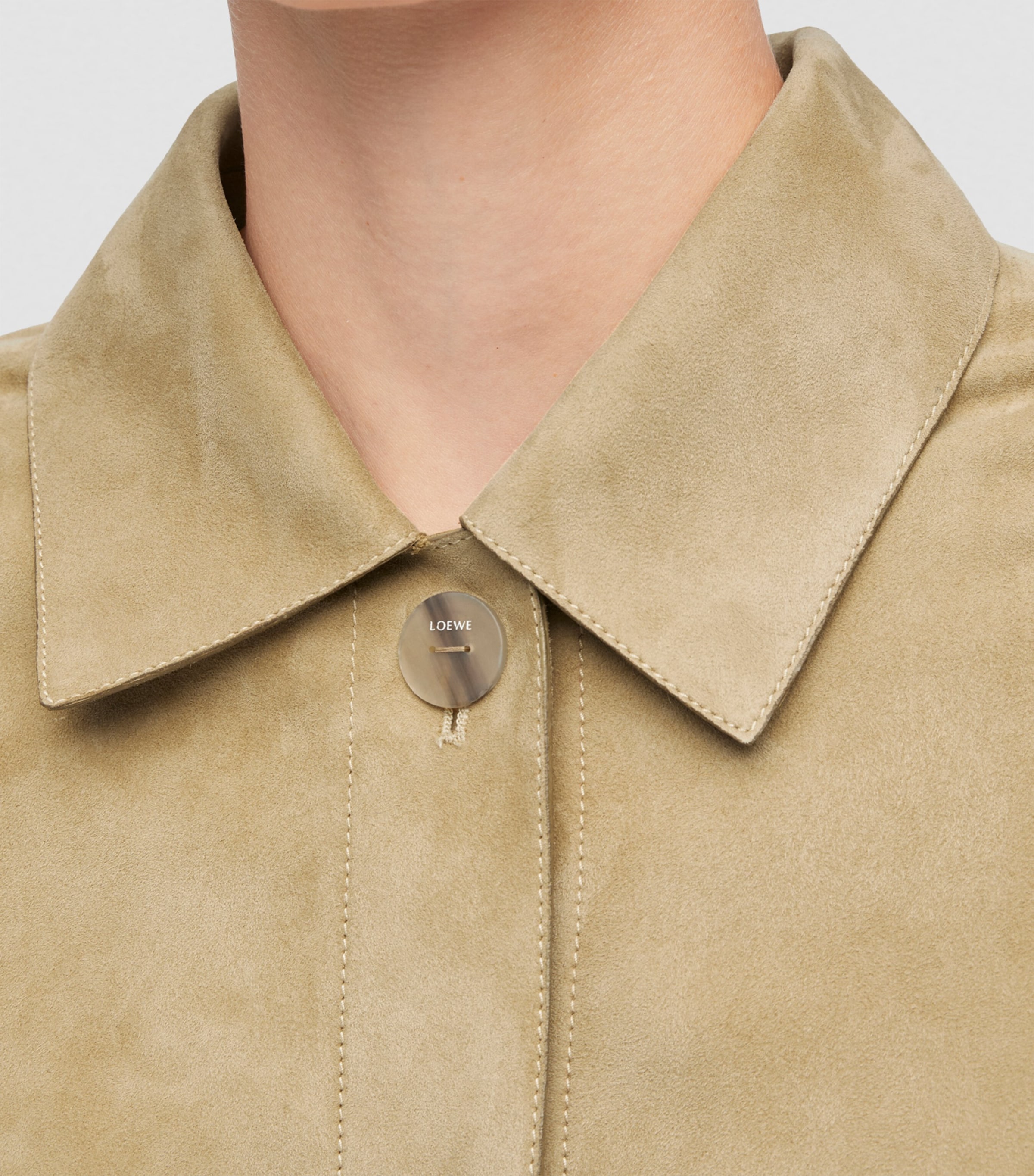 Suede Turn-Up Jacket