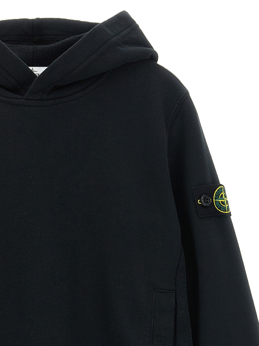 Boys Black Logo Hoodie
