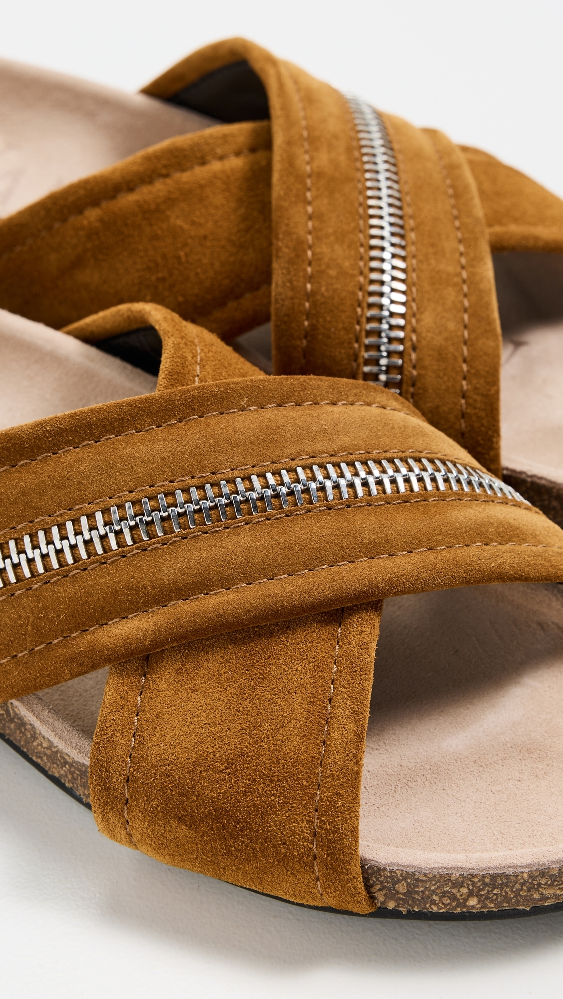 제이 더블유 앤더슨 여성 Biker Slide Sandals Tan
