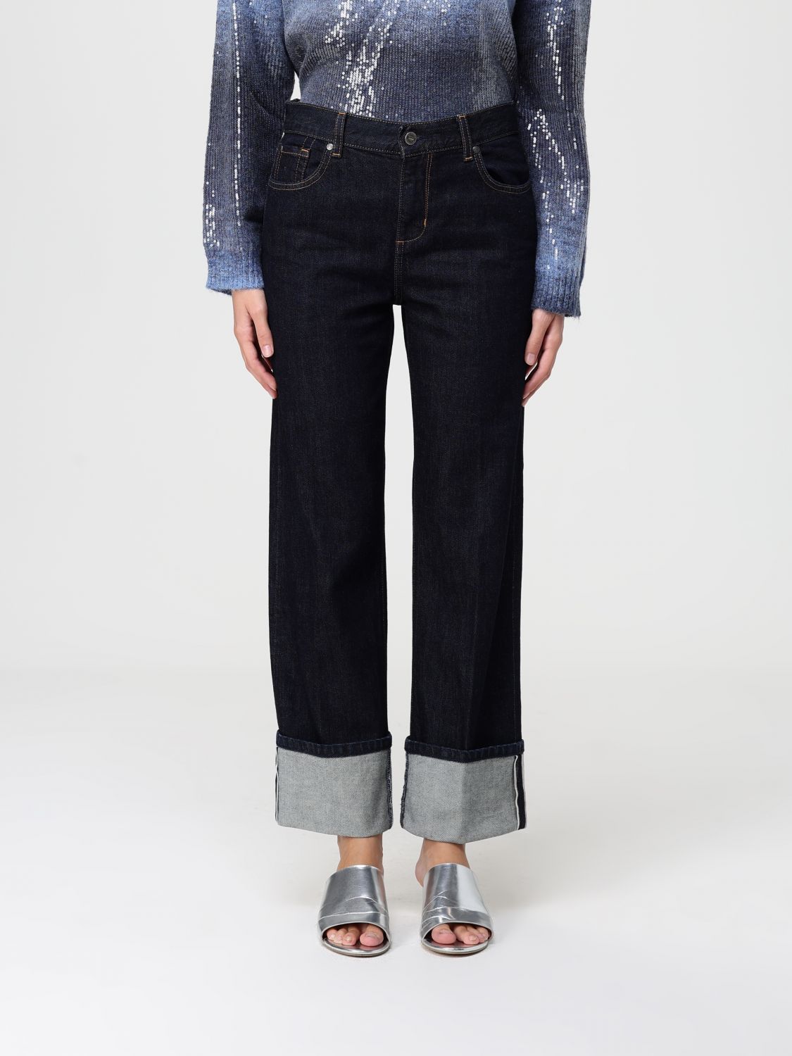 Jeans Woman color Denim