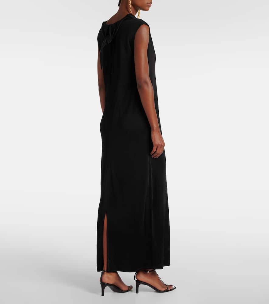 Tie-detail midi dress