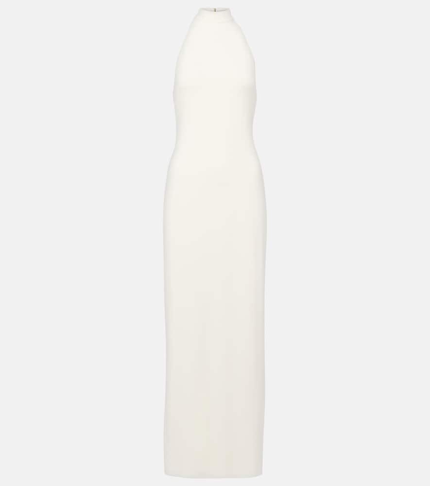 Carrie halterneck jersey maxi dress