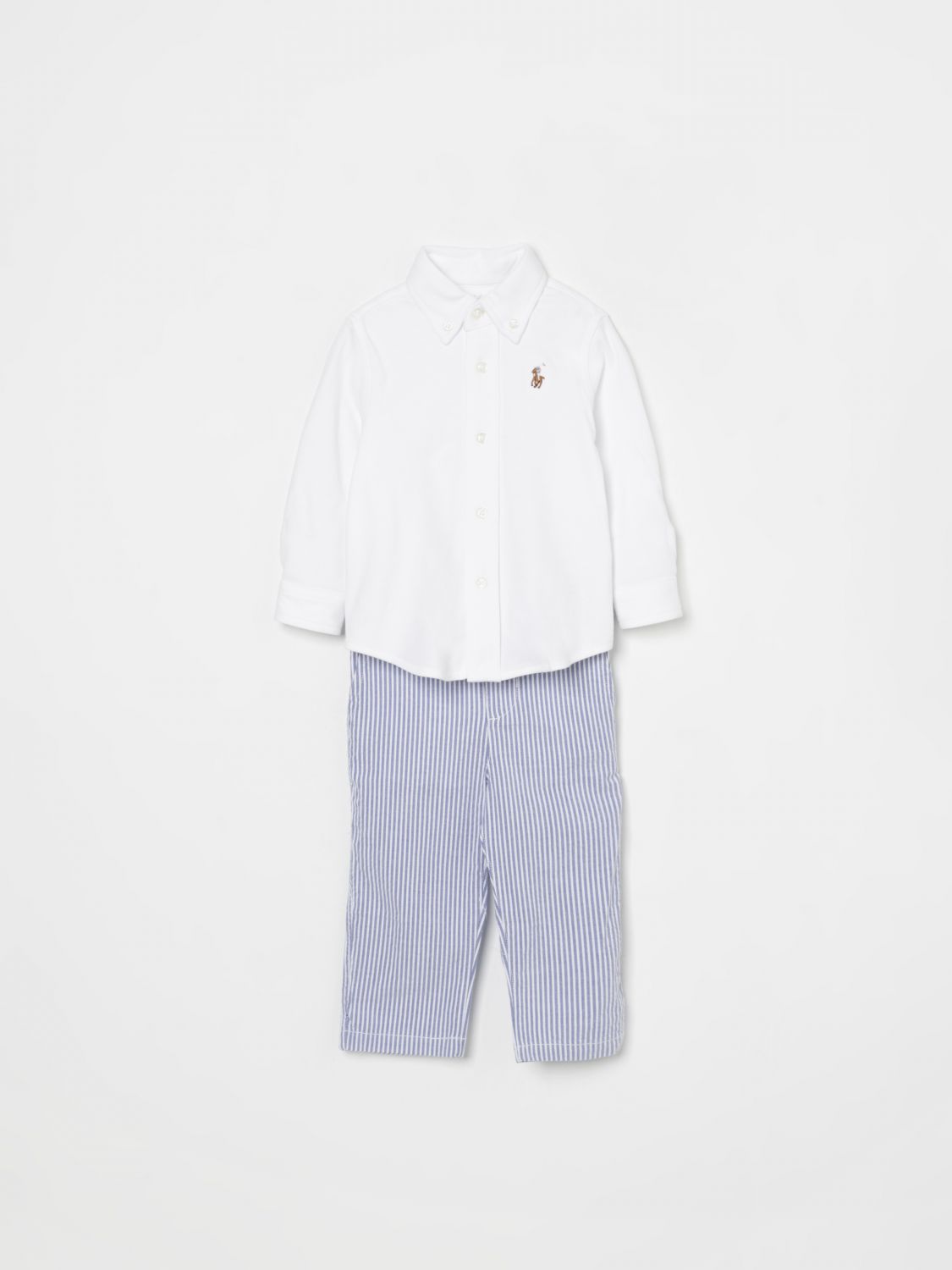 Pants POLO RALPH LAUREN Kids color White