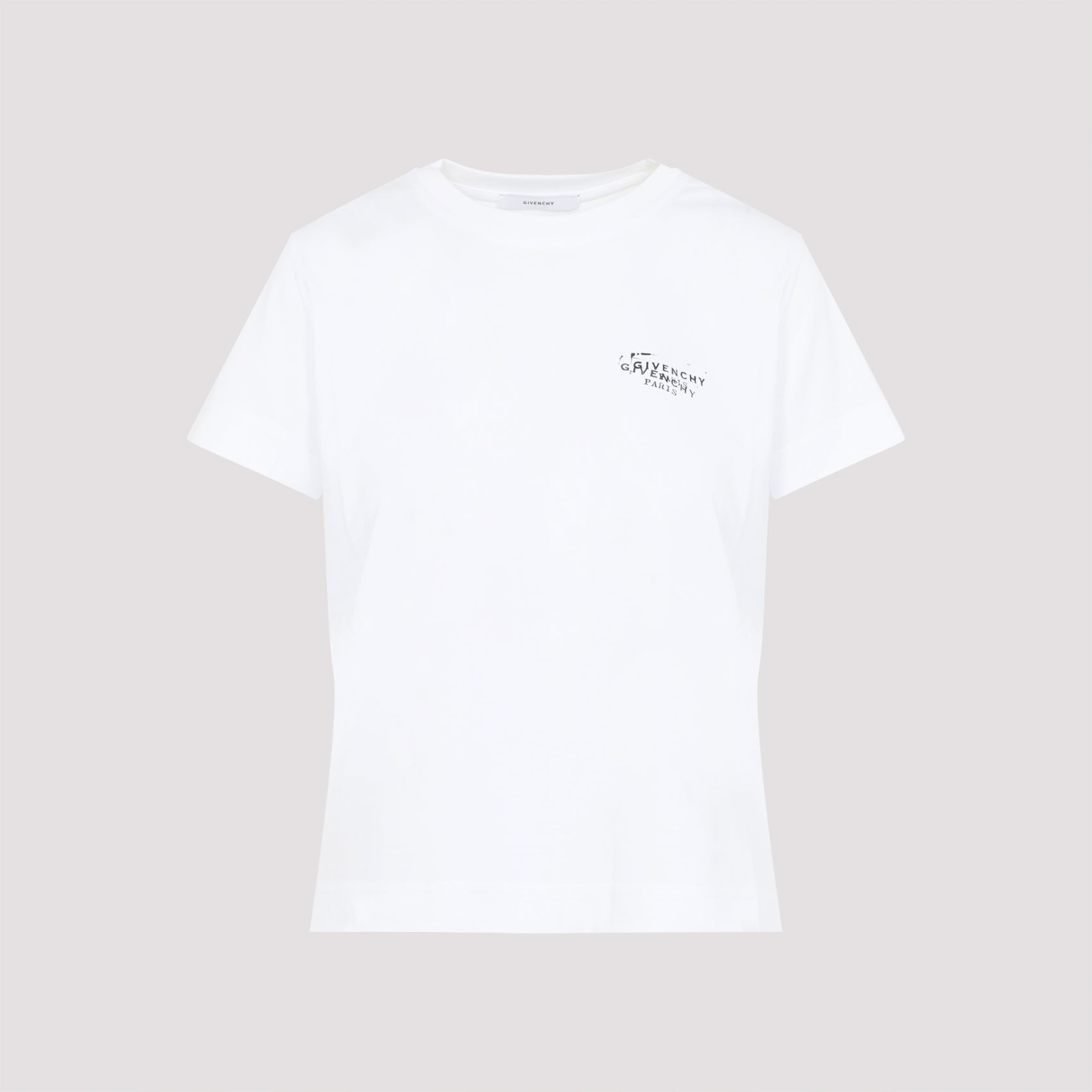 T-shirt in Cotton with Stamp Print