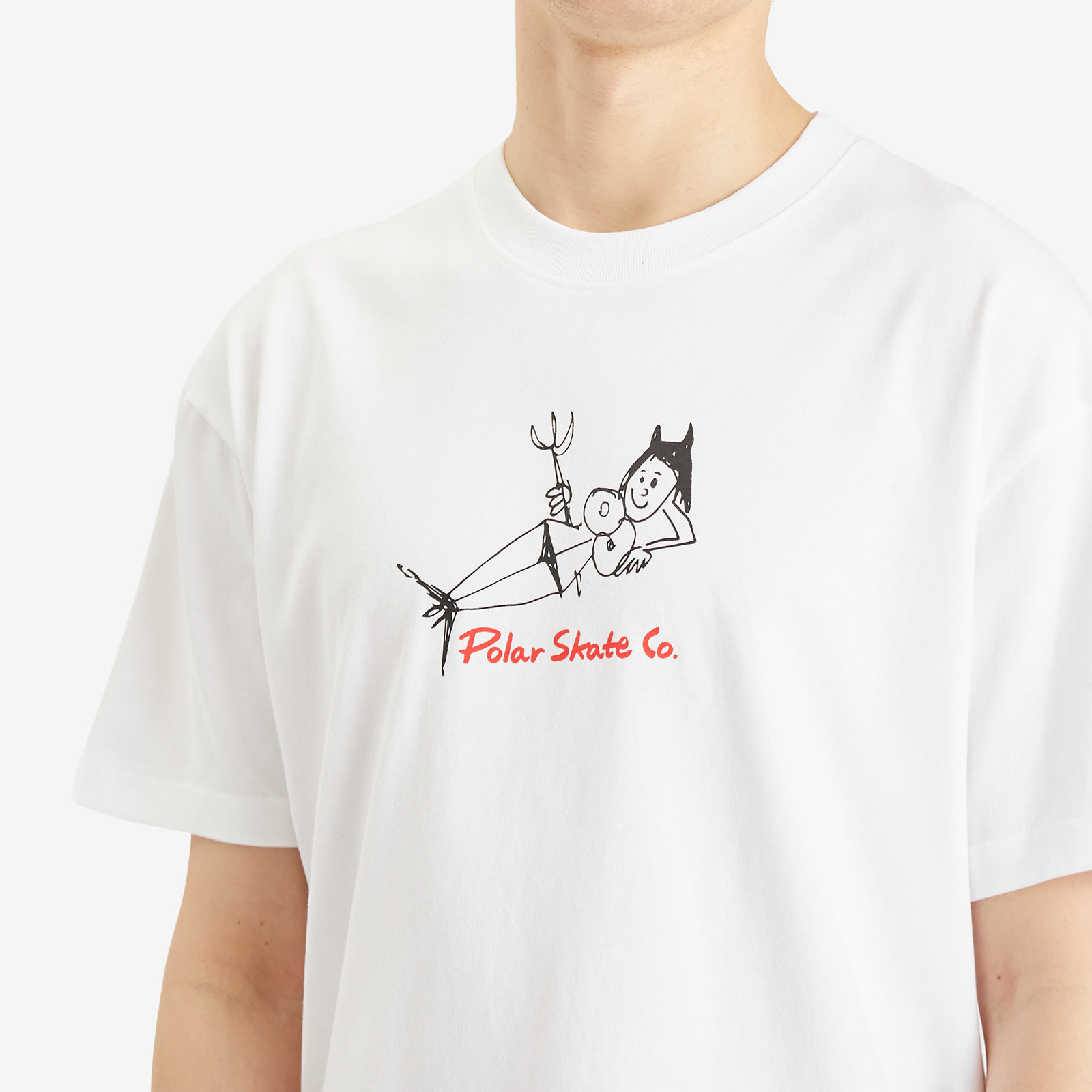 Polar Skate Co. Men's Devil Woman T-Shirt in White