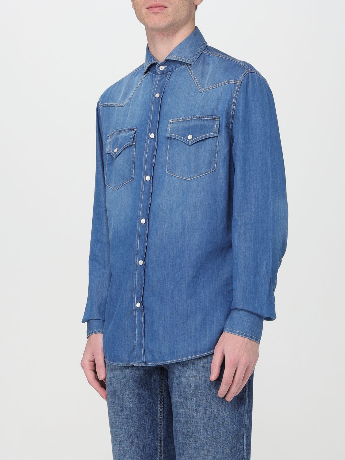 Shirt Men color Blue 1