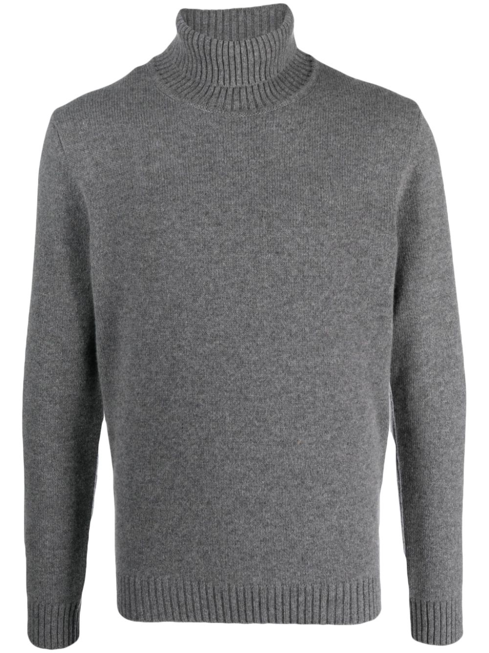Roll-neck cashmere jumper - Grey