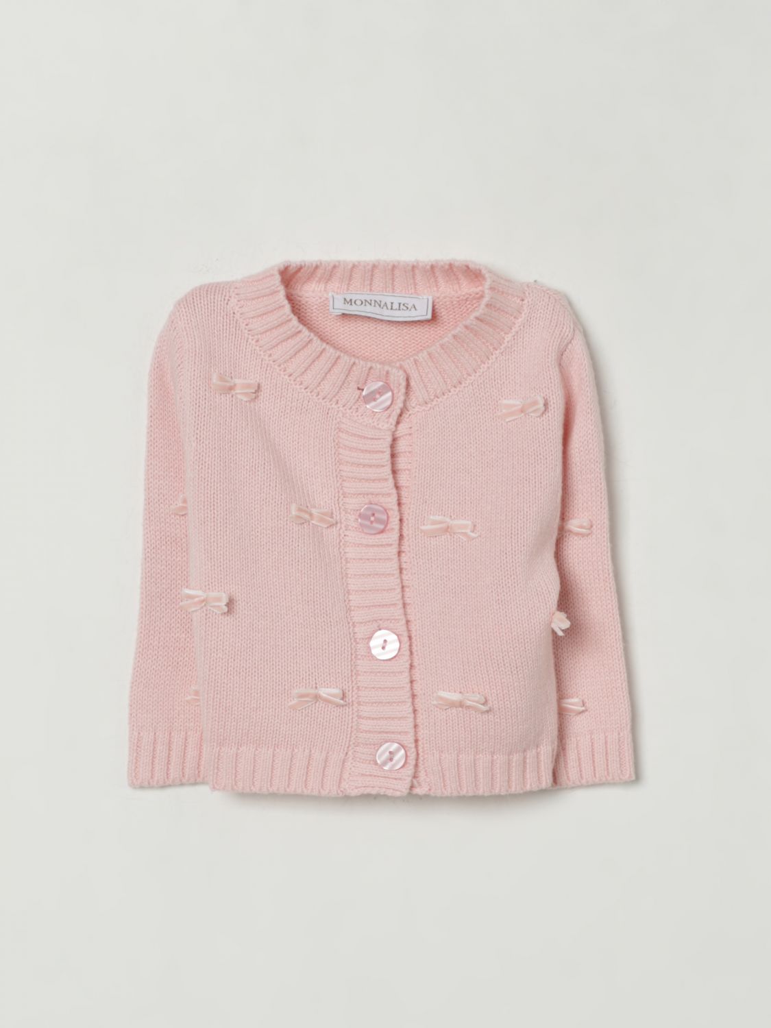 Bow-detail cardigan - Pink