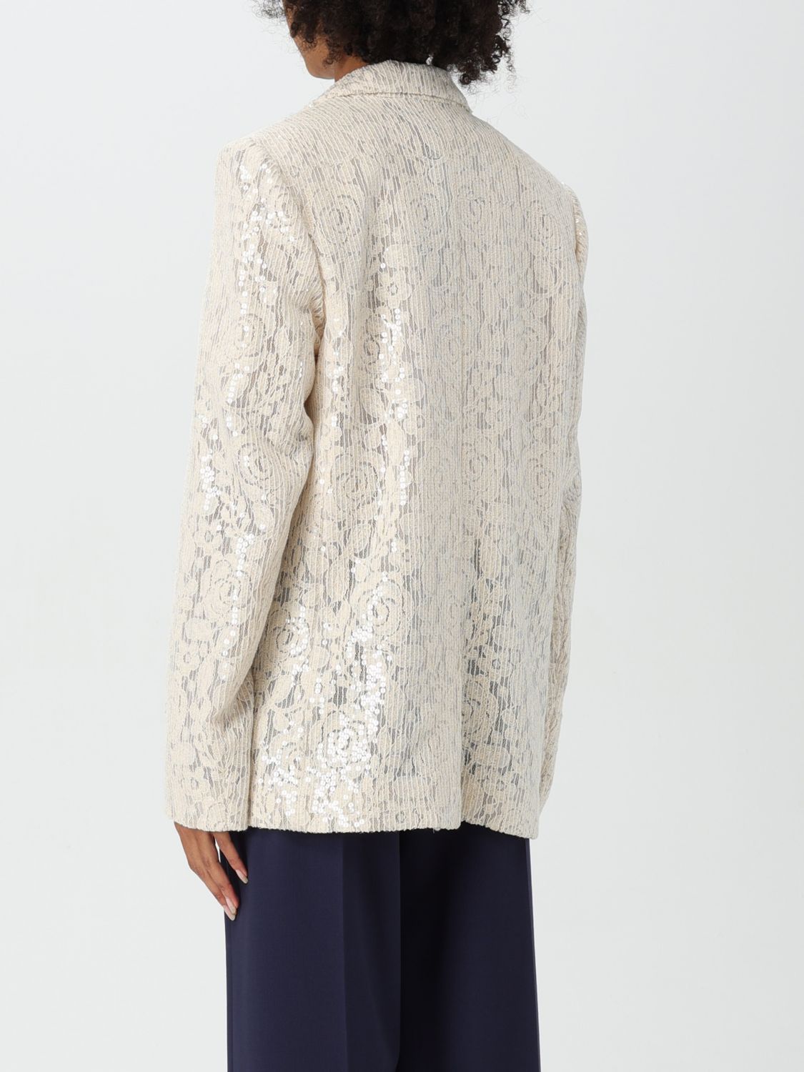 Sequinned T-shirt - Neutrals