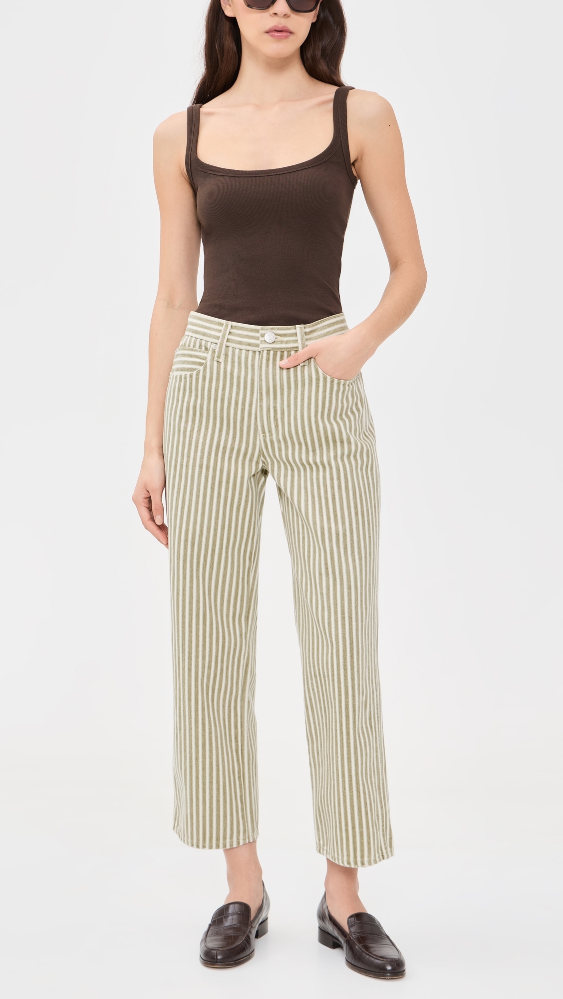Billie Cropped Jeans Rally Stripe