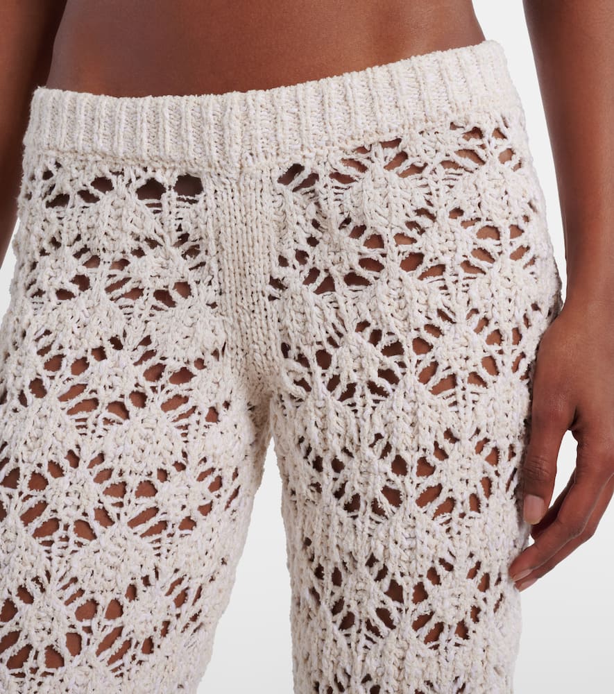 Lagoon Romance crochet flared pants