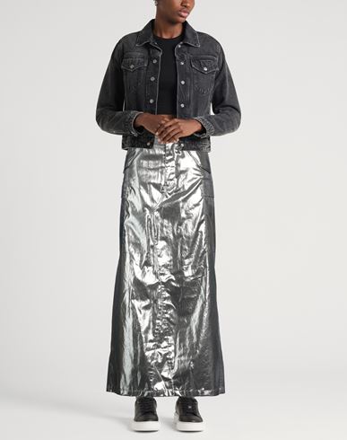 Junya Watanabe Comme Des Garçons Woman Maxi skirt Silver Size L Cotton