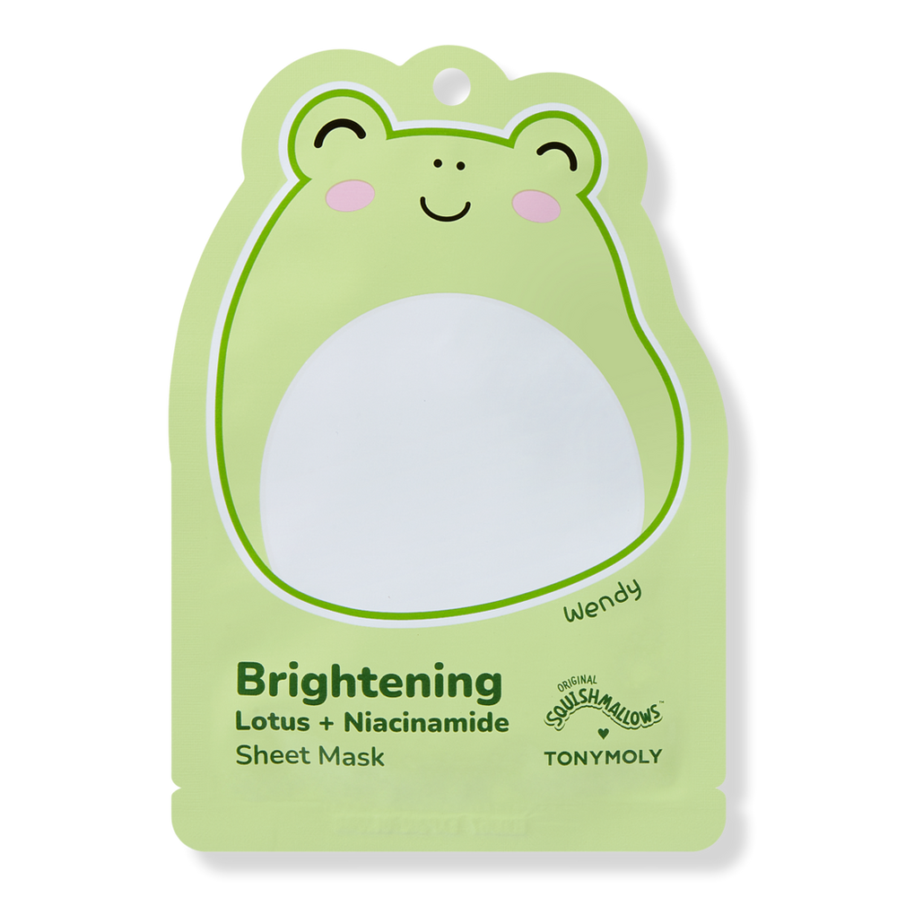 Squishmallows Hydrating Printed Essence Facial Sheet Masks - Wendy Brightening