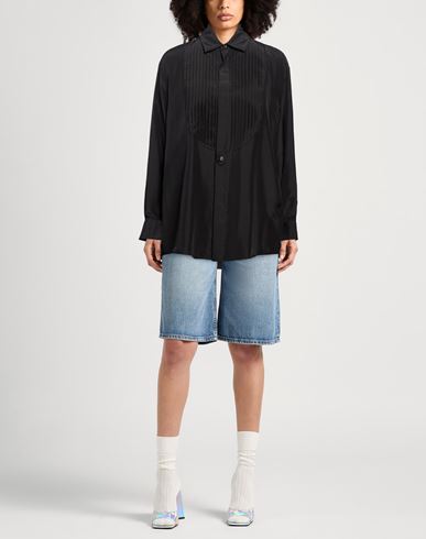 Woman Shirt Black Size 0 Silk