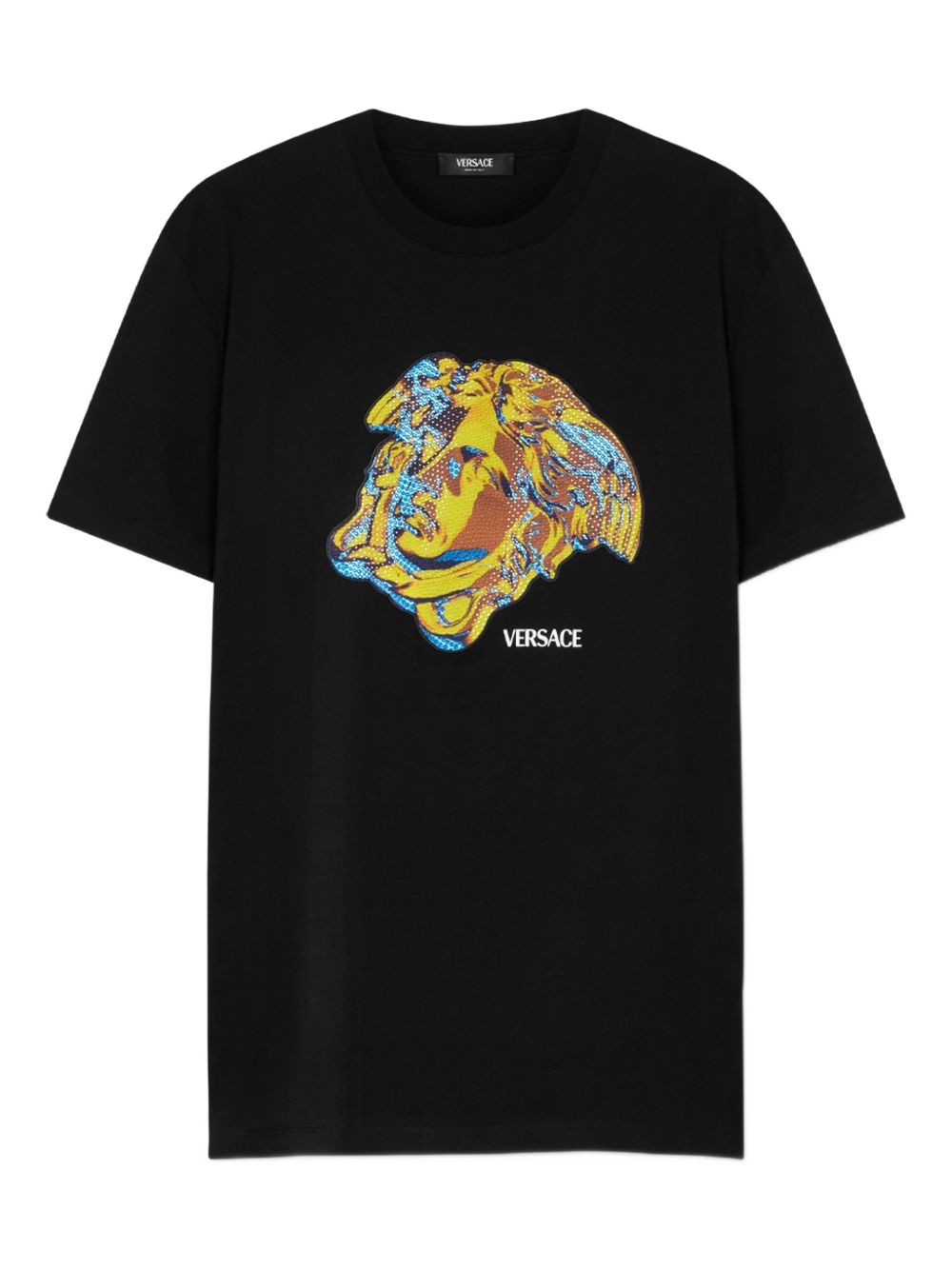 Versace Crystal Medusa Study T-Shirt - Black
