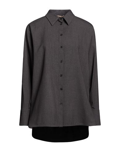 Woman Shirt Charcoal Size 4 Polyester, Viscose, Elastane