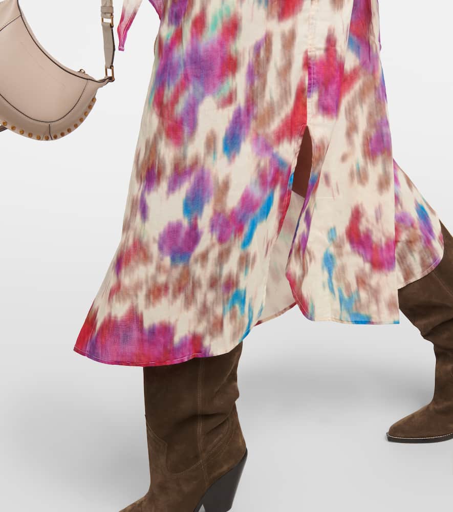 Marant Etoile Nesly printed cotton shirt dress