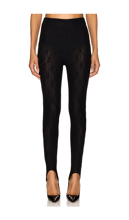 Lovers and Friends x Emma Rose Gwen Lace Stirrup Pant in Black.  XXS. Also in M, S