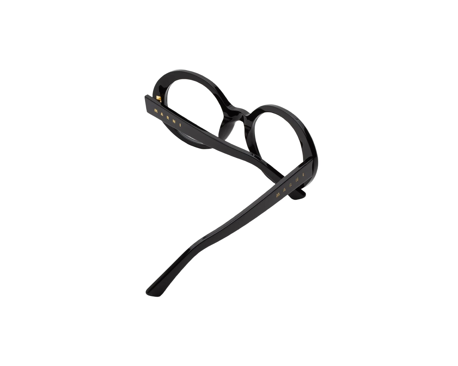 Marni Unisex Marni MAO Eobilo Black Sonnenbrillen Acetat Schwarz Rund