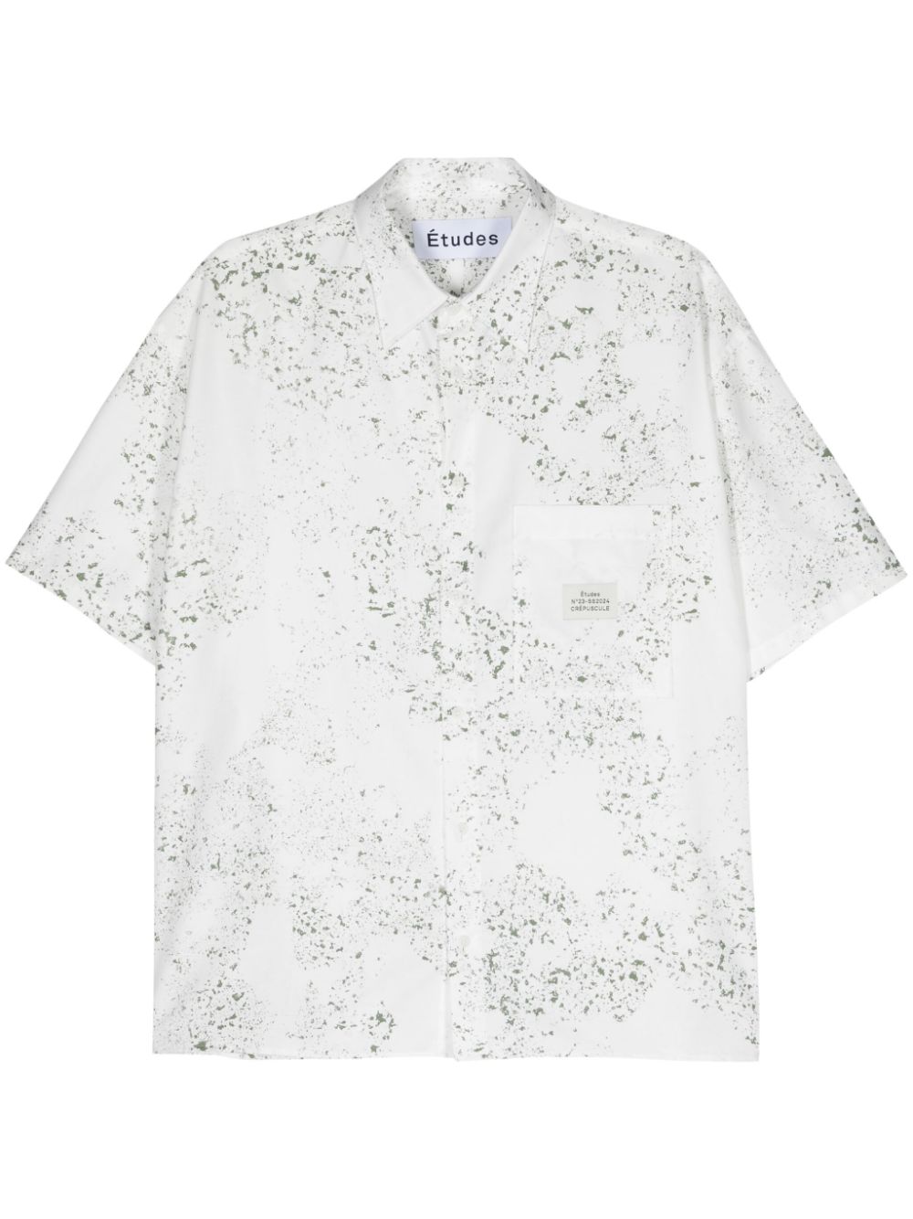 Illusion canvas shirt - White